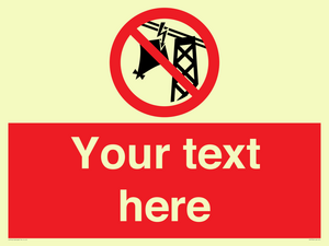 Custom prohibition do not fly kites near overhead electrical power lines